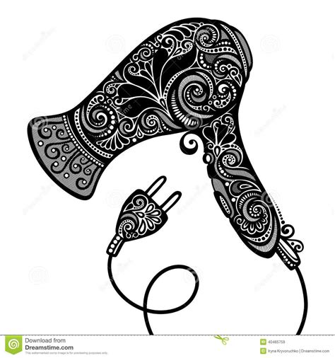 Vector Ornate Hairdryer | Vintage hair salons, Clip art vintage, Hair ...