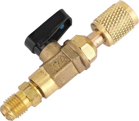 Buy HEIMP Garden Hose Connector 3pc HVAC A/C Straight Shut-Off Ball ...