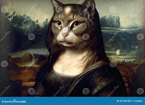 Mona Lisa Parody Cat