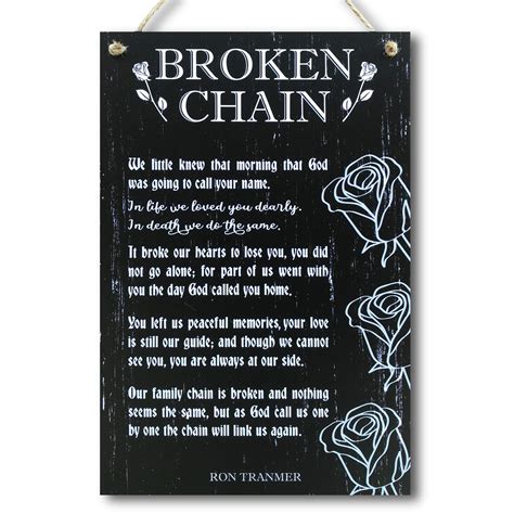 Printable Broken Chain Poem