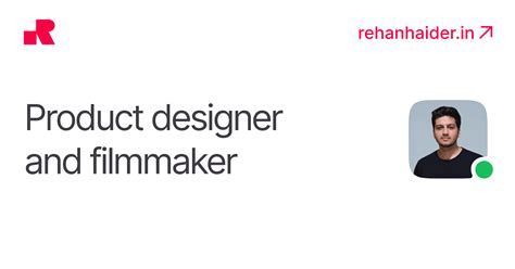 Rehan Haider — Digital Product Designer & Filmmaker