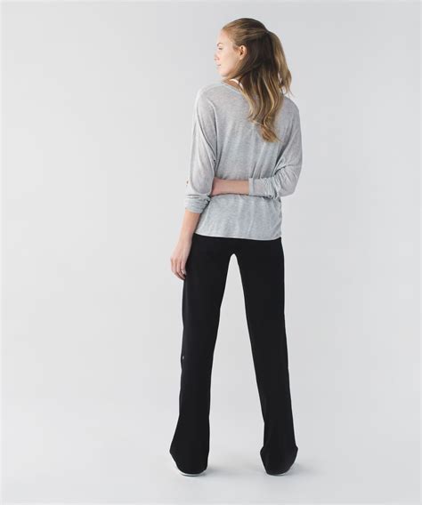Lululemon Relaxed Fit Pant - Black - lulu fanatics