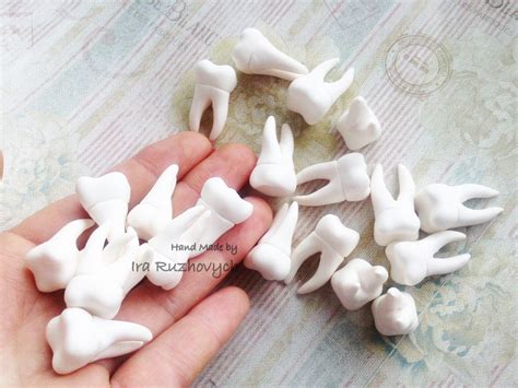 Tooth Made of Polymer Clay - Etsy