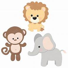 Baby Jungle Animal Clipart by Professional Baby Jungle Animals Clipart Vector Set Baby Baby Jungle Animal Clipart