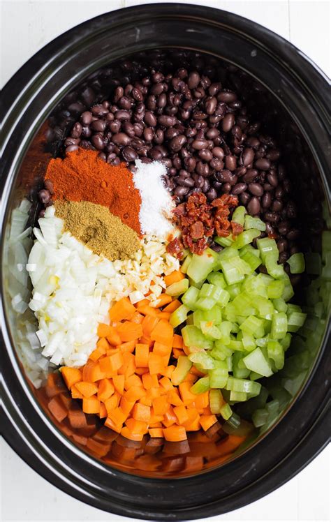 Simple Slow Cooker Black Bean Soup (w/ Canned Beans) - Real Food Whole Life