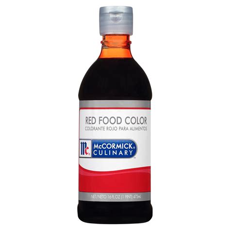 McCormick Red Food Color Liquid 16 fl oz Kosher, Bright Red Food ...