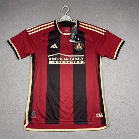 Atlanta United Jersey Mens Large Red Black adidas Authentic Home Kit ...