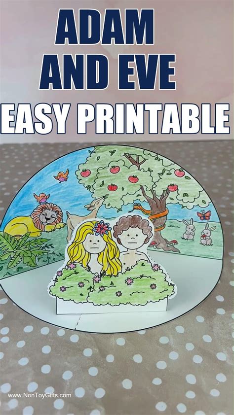 Adam and Eve Headband Craft with TEMPLATE - Non-Toy Gifts [Video ...