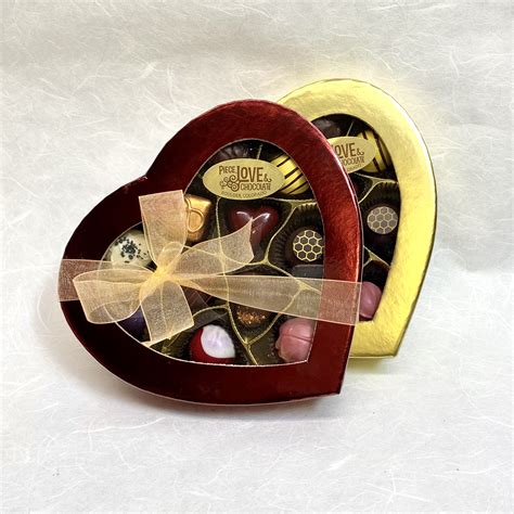 11 Piece Truffle Heart Box | Chocolate Gifts by Piece, Love & Chocolate