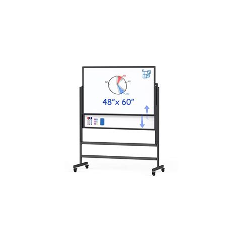 Maxtek Double-Sided White Board on Wheels, 48x60 Inch India | Ubuy