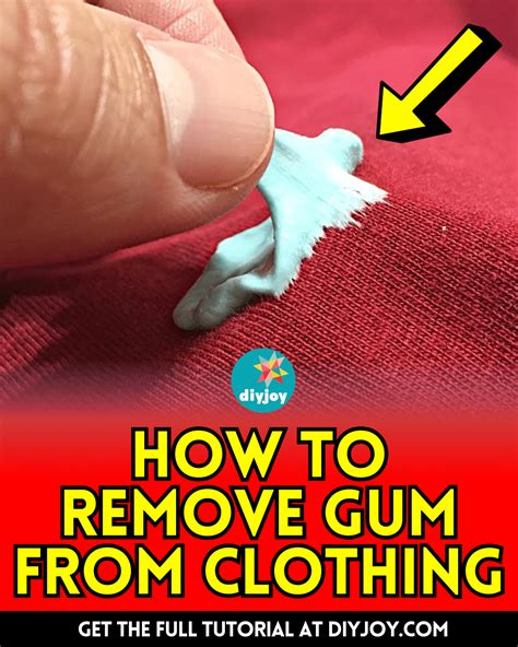 How to Remove Gum From Clothing - DIY Joy