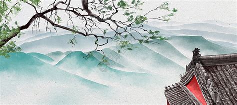 中国风水墨房子插画图片下载-正版图片400124272-摄图网
