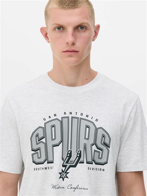 Women's Gray Heather NBA San Antonio Spurs T-Shirt | Primark