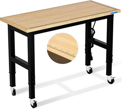 Adjustable 120cm Workbench,Multiple Height Adjustments Workstation ...