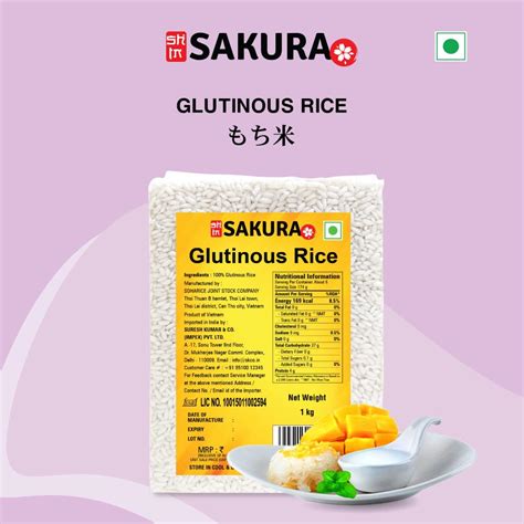 Sakura Glutinous Rice 1 Kg Vacuum Packed