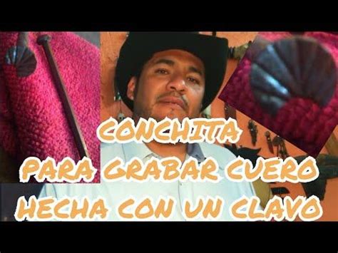 CONCHITA HERRAMIENTA CACERA CINCELAR REPUJAR GRABAR CUERO PIEL VAQUETA ...
