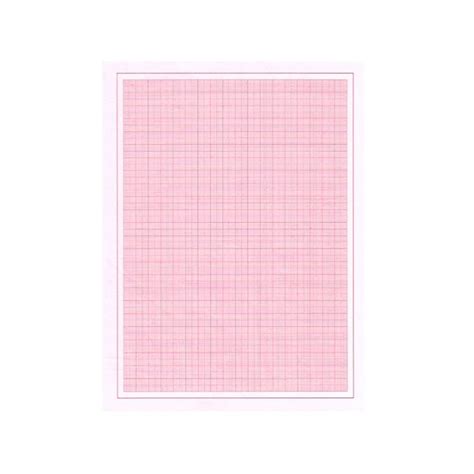 Red Graph Paper A4 Size (Pack of 100) – 8 x 11 Inch Sheets – Grid Paper ...