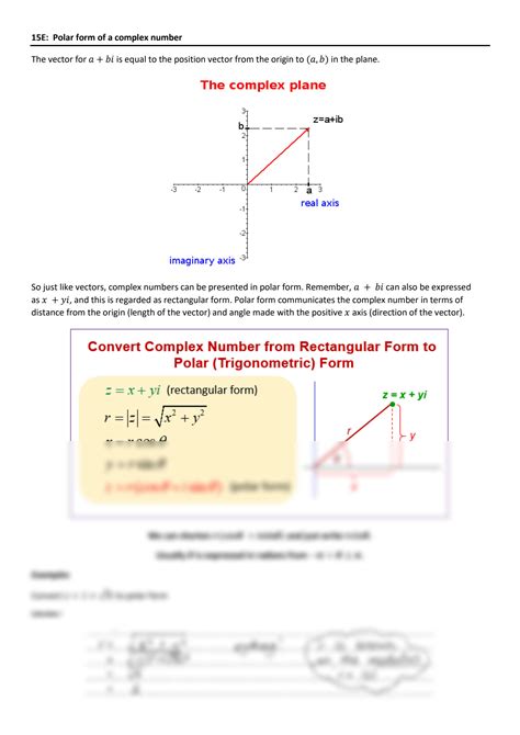 Image result for Complex Numbers Polar Form