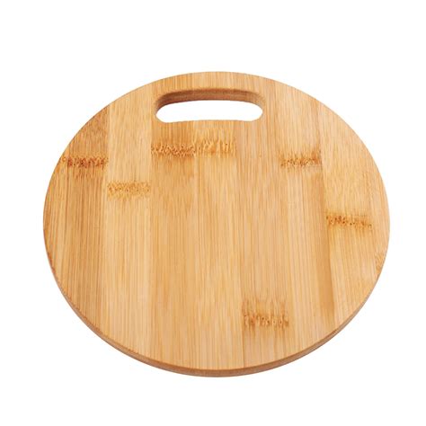 Wood Cutting Board Wooden Chopping Board Paddle Round Cutting Boards ...