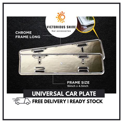 🔥Ready Stock MY Universal PLASTIC ABS SILVER CHROME & Carbon NUMBER ...