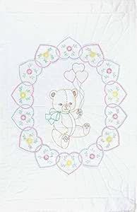 Bear With Balloons Crib Quilt Top : Amazon.in: Home & Kitchen