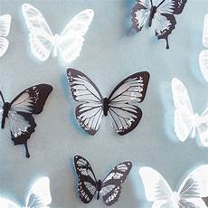 Butterfly Wall Decor by 18pcs Black White Butterfly Decal Wall Stickers Home Butterfly Wall Decor