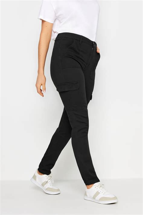 LTS Tall Black Cargo Skinny Jeans | Long Tall Sally