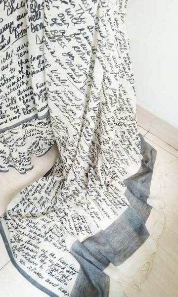 e16 Lapierre's Letter Sari I Screen Printed Soft Cotton | Ready To Shi ...