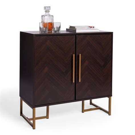 Buy Spinningfield Dark Wood Sideboard - Storage Cabinet with Parquet ...