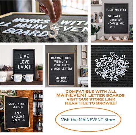 MAINEVENT Letter Board Plastic Letters Set 2 Inch, Letter India | Ubuy