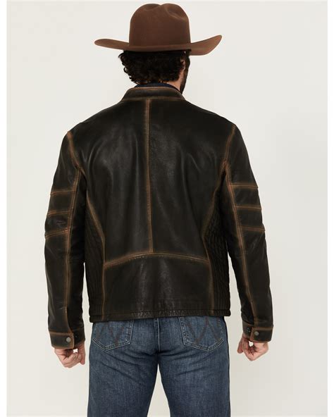 Product Name: Scully Men's Leather Moto Jacket