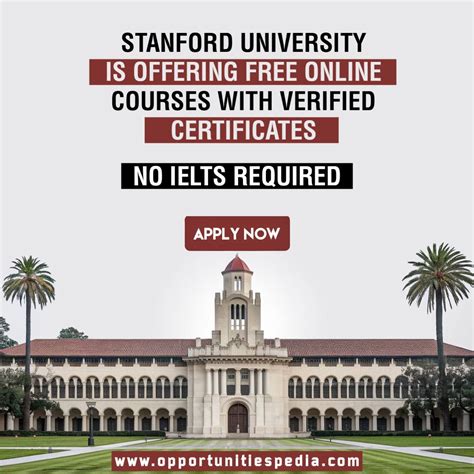 Opportunities - 🇺🇸 Stanford University Free Online Courses 2025 | 100 ...