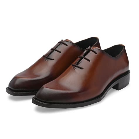 Edge Oxford Diamond Shaped Italian Leather Dress Shoes Reverse Goodyea ...