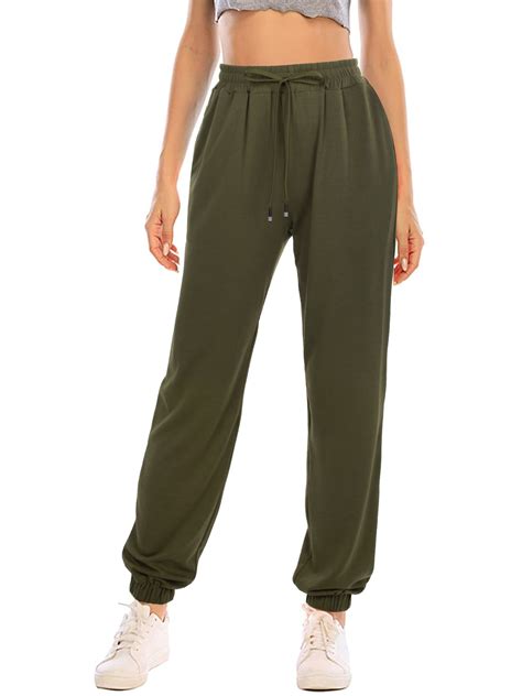 SPECIALMAGIC Women's Jogger Pants Athletic 2-Stripe Drawstring ...