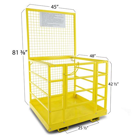 Buy Forklift Safety Cage Work Platform Heavy Duty Basket Aerial Lift ...