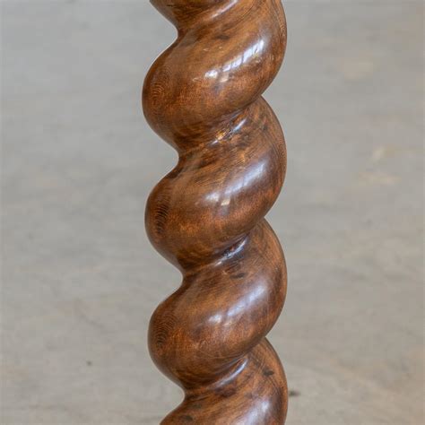 French Twisted Wood Floor Lamp For Sale at 1stDibs