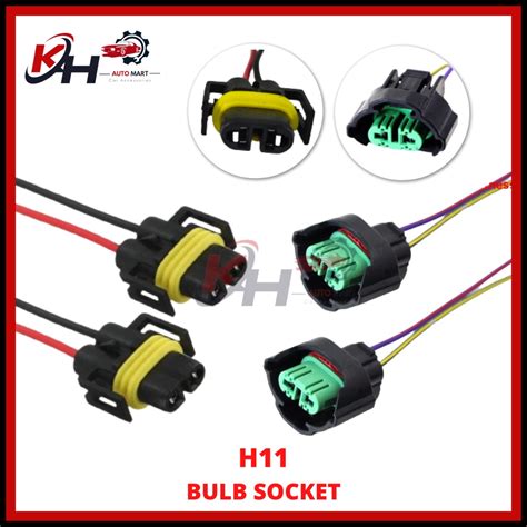 H11 Bulb LED Socket Car Headlamp Spotlight Light Lamp Cable Soket ...