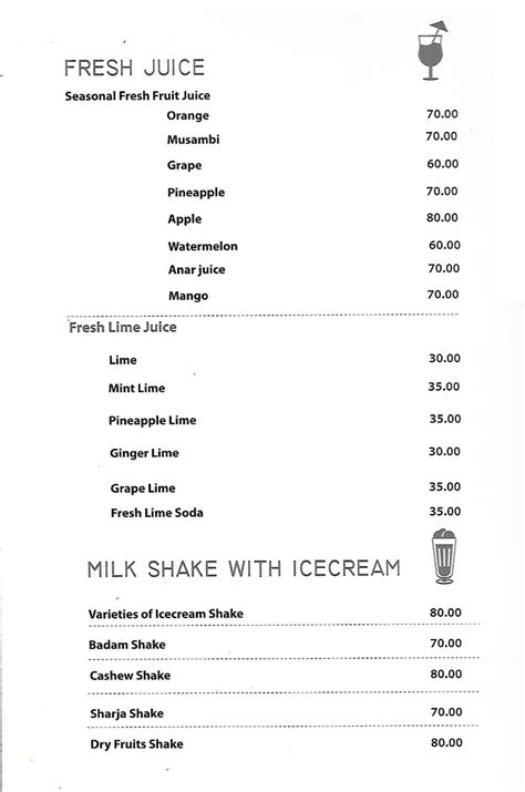 Malabar Restaurent | Menu