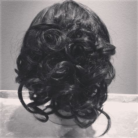 Image result for Pin Curl Updo Tutorial