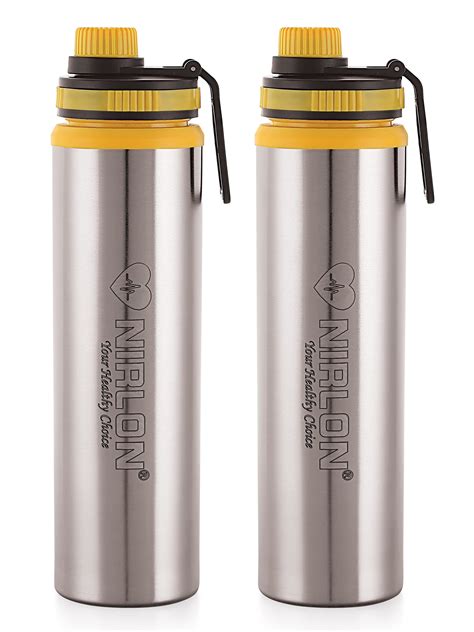 NIRLON Eco Star Stainless Steel Water Bottle 900ml, Water Sipper ...
