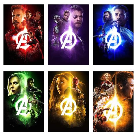 GH POSTER Marvel Universe Minimalistic Designs Avengers Paper Posters ...