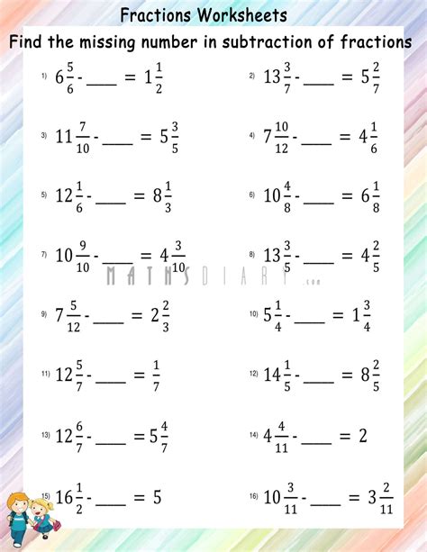 Fraction Subtraction Problems 的图像结果