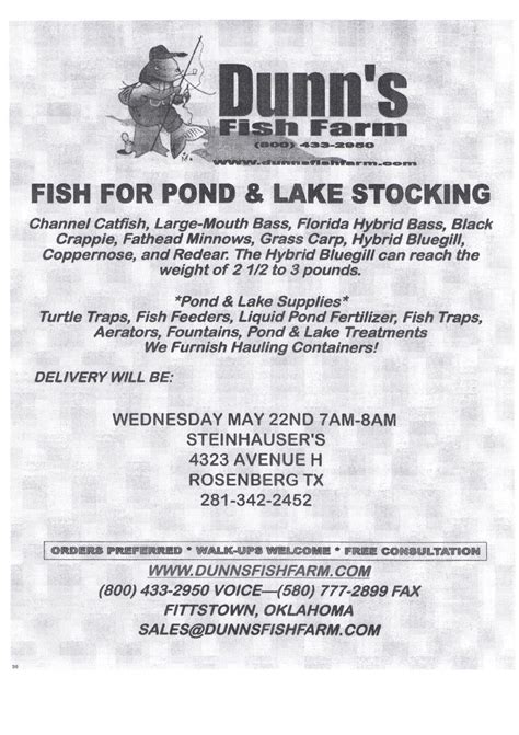 Dunnes Fish Farm at Laura Hefley blog