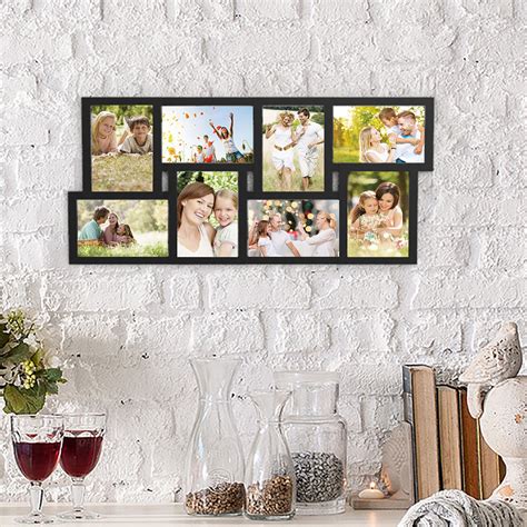 Collage Picture Frame with 8 Openings for 4x6 Photos- Wall Hanging ...
