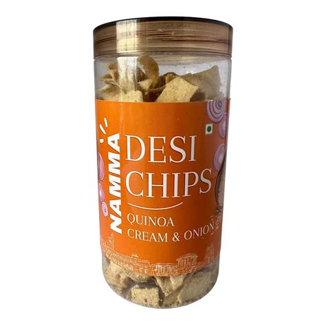 Namma Desi Chips - Quinoa Chips Cream & Onion- 150g |Tasty with High ...