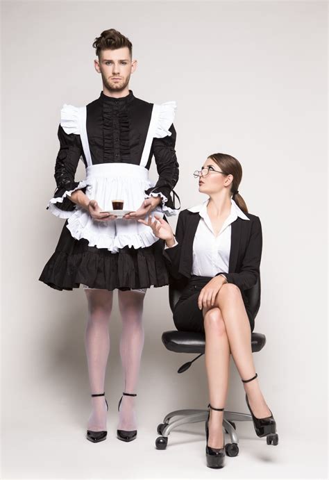 Muscle men in heels | Maid outfit, French maids outfits, How to wear