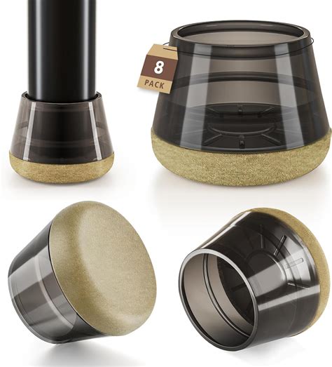 Amazon.com: 8pcs Chair Leg Floor Protectors, Furniture Pad for Silicone ...