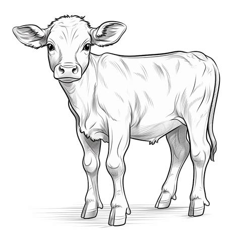 Premium Photo | Cow Outline Cow Sketch Cow Artwork Cow Vector Cow Outline Sketch Art Cow Calf