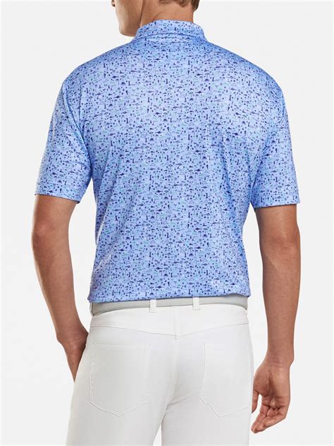 Peter Millar Crown Sport Men's Vinnings Performance Polo - Saint Bernard
