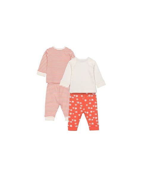 Buy Unisex Full Sleeves Pyjamas Stripes And Elephant Print - Pack Of 2 ...